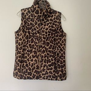 NY&Co Leopard Puffy Vest